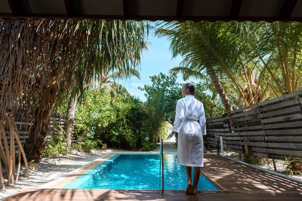Sunset Beach Pool Villa � Dhigufaru Island Resort, Maldives