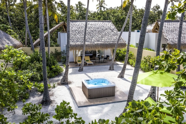 Jacuzzi Beach Villas � Emerald Maldives Resort & Spa, Maldives